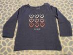 Longsleeve Jbc donkerblauw maat 68 (eerder 62), 2x gedragen!, Kinderen en Baby's, Babykleding | Maat 62, Meisje, JBC, Ophalen of Verzenden