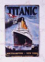 USA metalen plaat 'Titanic' White Star Line 30x20cm - NEW, Verzamelen, Nieuw, Reclamebord, Ophalen of Verzenden