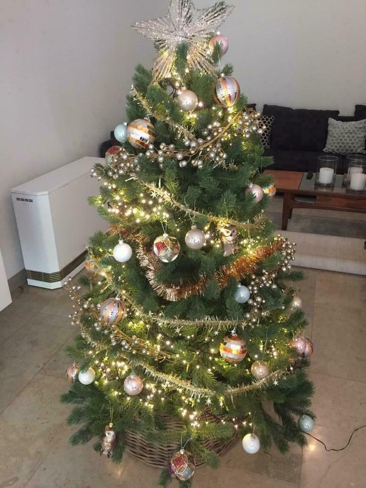 LUXE kerstversiering voor kerstboom van 152 cm, zie beschr, Diversen, Kerst, Zo goed als nieuw, Ophalen of Verzenden