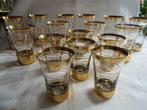 Art Deco glaasjes met goud ringen, Antiek en Kunst, Ophalen
