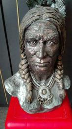 Tête d'indiens, Antiquités & Art, Art | Sculptures & Bois, Enlèvement ou Envoi