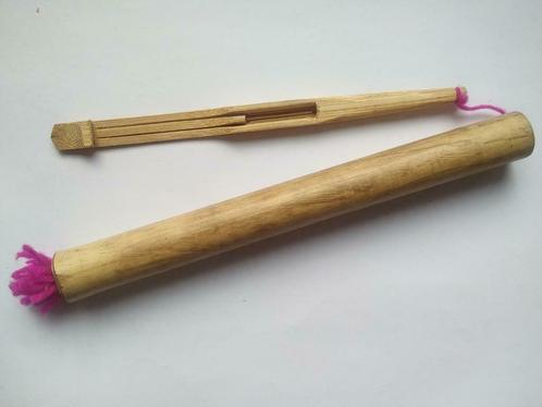 Mondharp Thailand. Bamboe in doosje. 19cm, Muziek en Instrumenten, Blaasinstrumenten | Overige, Ophalen of Verzenden