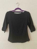 zwart t-shirt met open rug en halve mouwen, Vêtements | Femmes, T-shirts, Comme neuf, Taille 36 (S), Noir, Manches longues
