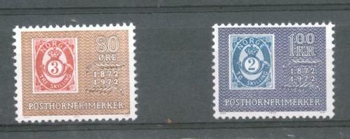 Noorwegen 1972 Eeuwfeest Posthoorn postzegels **, Timbres & Monnaies, Timbres | Europe | Scandinavie, Non oblitéré, Norvège, Envoi