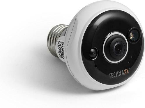 Technaxx bewakingscamera lampfitting E27 wit, TV, Hi-fi & Vidéo, Caméras de surveillance, Comme neuf, Enlèvement ou Envoi