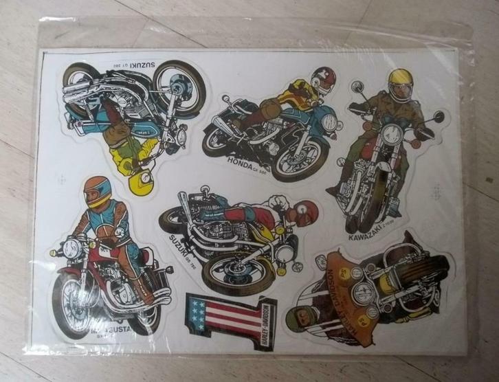 motor stickers, Verzamelen, Stickers, Ophalen of Verzenden
