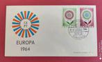 FDC 1964 Tongeren Europa zegels, Postzegels en Munten, Postzegels | Eerstedagenveloppen, Onbeschreven, Ophalen of Verzenden
