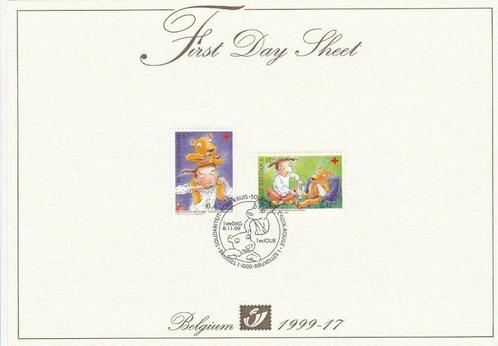 Année 1999 : FDS 1999-17 - 2851-2852 - Solidarité - Croix-Ro, Postzegels en Munten, Postzegels | Europa | België, Ophalen of Verzenden