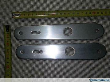 Décor porte 1 paire de plaque en inox (lot1), Enlèvement ou Envoi, Neuf