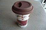 Koffiemok steen met deksel meeneembaar, Ophalen of Verzenden, Zo goed als nieuw, Kop(pen) en/of Schotel(s)
