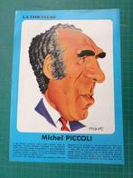 Michel Piccoli - poster caricature "la Tibetière" - 1971, Cinéma et TV, Utilisé, A4 ou plus petit, Enlèvement ou Envoi