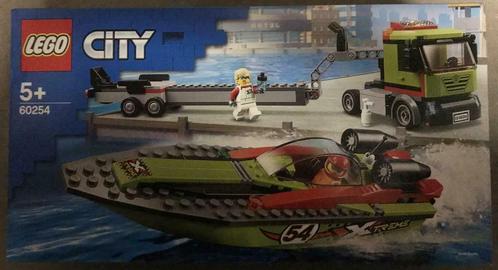 LEGO 60254 City Race Boat Transporter, Kinderen en Baby's, Speelgoed | Duplo en Lego, Nieuw, Lego, Complete set, Ophalen of Verzenden