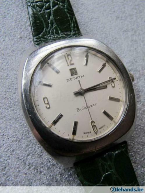 Montre mécanique SS Zenith pour homme cal 2572 vers 1973/74, Antiquités & Art, Antiquités | Horloges, Enlèvement ou Envoi