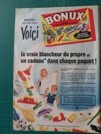 Bonux - publicité papier - 1960, Autres types, Utilisé, Enlèvement ou Envoi