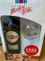 Martini Rosso + glas, Collections, Vins, Pleine, Autres types, Italie, Enlèvement ou Envoi