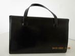 VINTAGE HANDTAS - DANO - ZWART/ROOD - BELGISCH MERK, Handtassen en Accessoires, Tassen | Damestassen, Verzenden, Gebruikt, Zwart