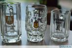 3 Bierglazen in kruik-vorm, Overige merken, Glas of Glazen, Ophalen of Verzenden, Zo goed als nieuw