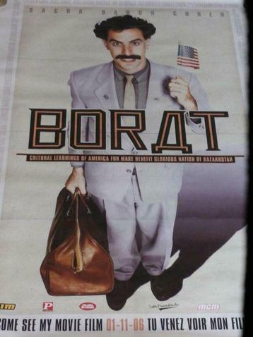 Borat: affiche d'affiche de film, Enlèvement ou Envoi, Utilisé