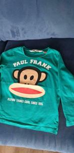 T-shirt lange mouwen Paul Frank maat 92 groen met opdruk, Jongen, Gebruikt, Shirt of Longsleeve, Ophalen