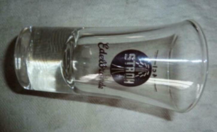 # borrel glas ' STROH Edelbrände ', Verzamelen, Glas en Drinkglazen, Nieuw, Borrel- of Shotglas, Ophalen of Verzenden