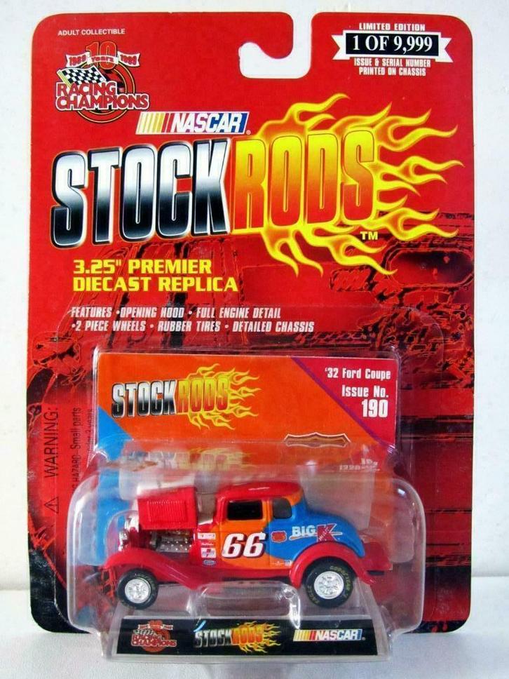 Ford 1932 Coupe Stock Rods Route 66 Nascar Drag Racing, Hobby en Vrije tijd, Modelauto's | Overige schalen, Nieuw, Auto, Ophalen of Verzenden