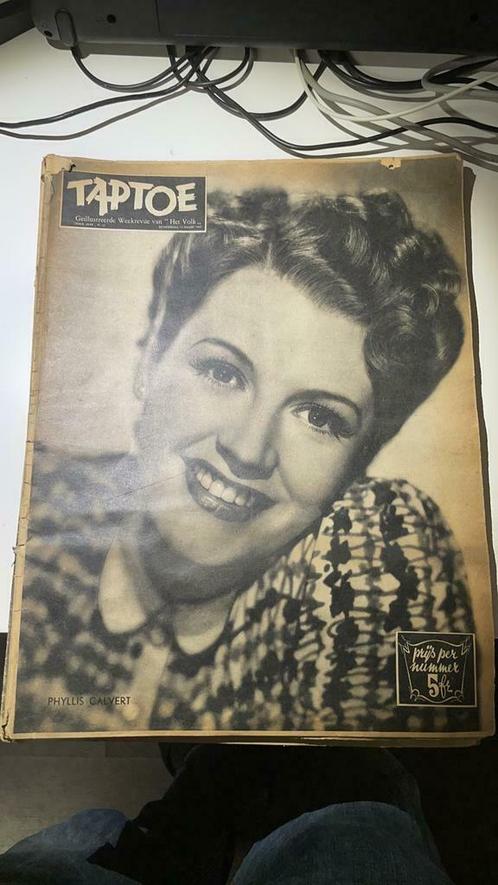5x Taptoe 1947 (3de jaargang) met verhaaldelen van Buth., Verzamelen, Tijdschriften, Kranten en Knipsels, Krant, 1940 tot 1960