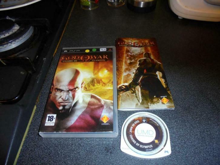 PSP God of War chains of Olympus (orig-compleet), Games en Spelcomputers, Games | Sony PlayStation Portable, Gebruikt, Vanaf 18 jaar