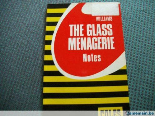 book "the glass menagerie". williams. notes". coles ed.board, Livres, Livres d'étude & Cours, Utilisé, Envoi
