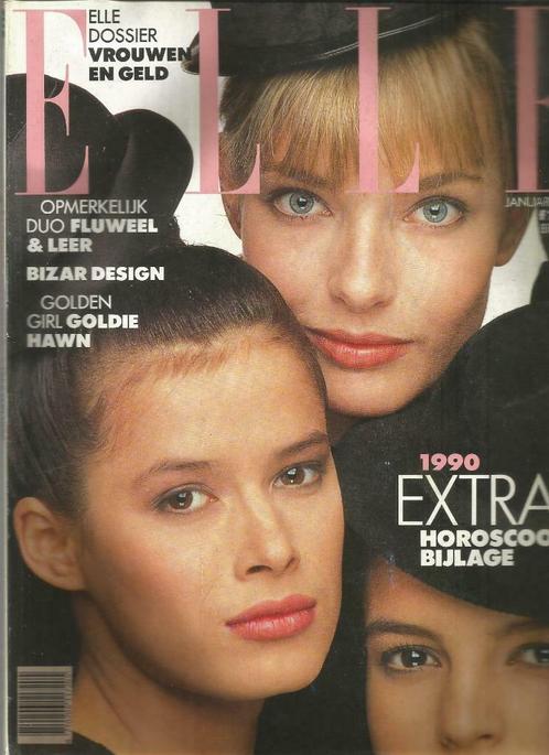 Elle Nederland - januari 1990 - tijdschrift voor dames, Boeken, Tijdschriften en Kranten, Gelezen, Damesbladen, Ophalen of Verzenden