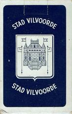 Speelkaarten met wapenschild en logo Stad Vilvoorde, Verzamelen, Speelkaarten, Jokers en Kwartetten, Verzenden, Zo goed als nieuw