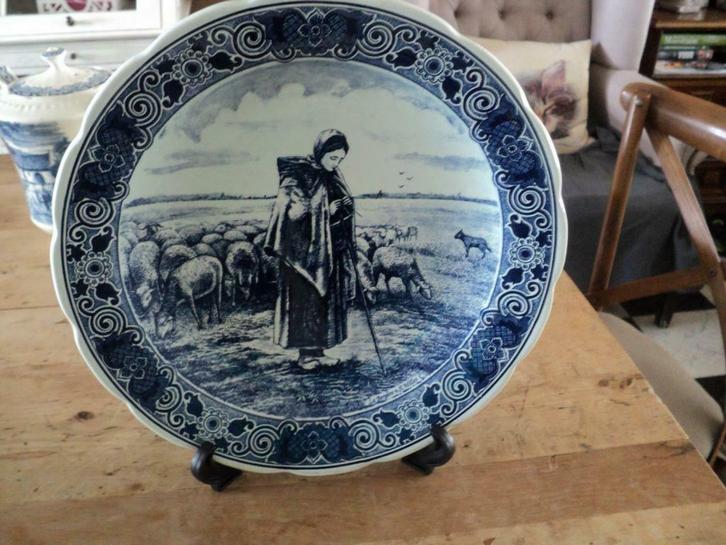 sierbord CHEMFEKA MAASTRICHT  delfts blauw, Antiek en Kunst, Curiosa en Brocante, Ophalen of Verzenden