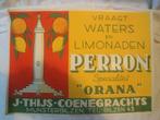 Reklame PERRON affiche uit 1950 , zeldzaam, Verzamelen, Nieuw, Overige typen, Ophalen of Verzenden