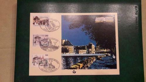 Herdenkingskaart Simenon 2579HK, Timbres & Monnaies, Timbres | Europe | Belgique, Affranchi, Envoi
