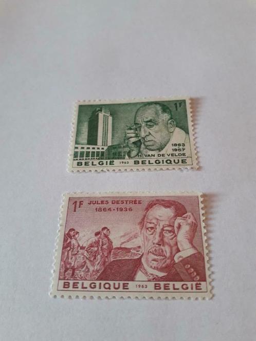 Tampon de la Poste. 1963. Centenaire de la naissance de Dest, Timbres & Monnaies, Timbres | Europe | Belgique, Non oblitéré, Autre