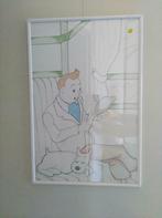 Kuifje privé tekening 40 X 60  GRATIS VERZENDING IN BELGIË, Ophalen of Verzenden, Nieuw, Hergé