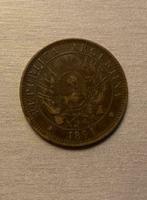 Dos Centavos Argentina 1891, Postzegels en Munten, Zuid-Amerika, Losse munt, Verzenden