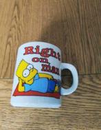 Tas the Simpsons 1997.drinkbeker,mok,tas ,retro, vintage, Verzamelen, Stripfiguren, Ophalen of Verzenden, Zo goed als nieuw
