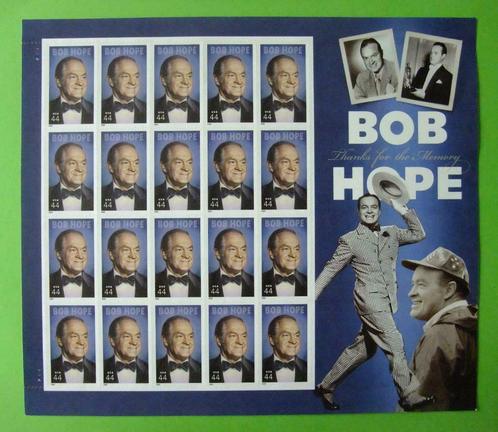 Timbres en feuille USA: Bob Hope - 2009 - MNH, Timbres & Monnaies, Timbres | Amérique, Non oblitéré, Enlèvement ou Envoi