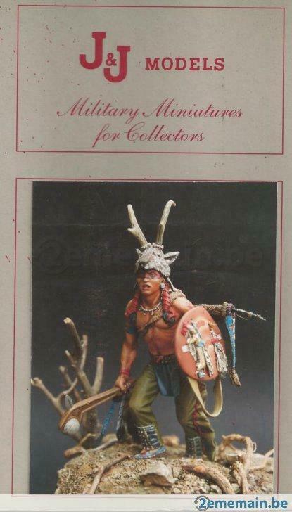 Figurine indiani delle pianure guerriero sioux jj models 90/, Hobby & Loisirs créatifs, Modélisme | Autre, Neuf