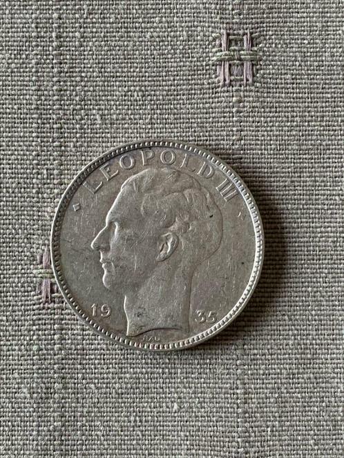 Pièce de 20 Fr Léopold III 1935, Timbres & Monnaies, Monnaies | Belgique, Enlèvement ou Envoi
