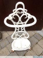 Porte-parapluie ancien, émail, fonte, bon état., Antiquités & Art, Enlèvement ou Envoi