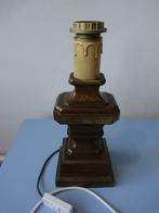 Brons lampvoet met snoer bronzen voet lamp 33 cm, Maison & Meubles, Lampes | Lampes de table, Utilisé, Moins de 50 cm, Enlèvement ou Envoi
