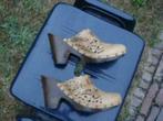 Gratis verzenden bruine 90s vintage leren fuif clogs heels38, Kleding | Dames, Beige, Slippers, Vintage, Zo goed als nieuw