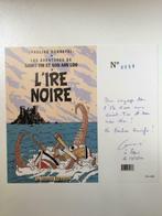 Kuifje tintin L’ire noire saint tin genummerd gesigneerd, Enlèvement ou Envoi, Neuf