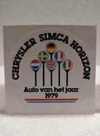 Vintage Sticker - Chrysler Simca Horizon  Auto v/h jaar 1979, Verzamelen, Nieuw, Auto of Motor, Ophalen of Verzenden