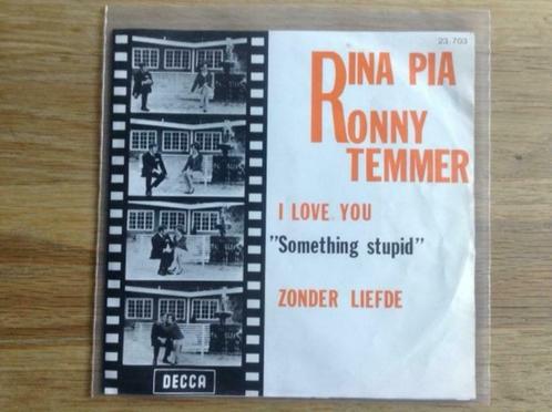 single rina pia en ronny temmer, CD & DVD, Vinyles Singles, Single, En néerlandais, 7 pouces, Enlèvement ou Envoi