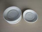 Set van 8 ondertassen, 14 cm diameter, 2,5 cm hoogte, Ophalen, Gebruikt, Overige stijlen, Kop(pen) en/of Schotel(s)