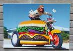 Postcard - ‘Hamburger Harley’ (1995) - By ‘Hamburger Harry', Collections, Culture et Média, Non affranchie, 1980 à nos jours, Envoi