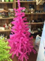 Mooie Kerstboom in de kleur lime - purple of roze 150cm, Nieuw, Ophalen