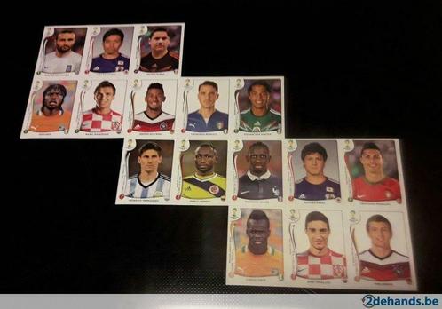 3 Stickervellen/sheets WK 2014 Messi Ronaldo 18 sticker, Hobby & Loisirs créatifs, Jeux de cartes à collectionner | Autre, Neuf
